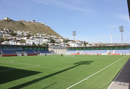 Reconstruction work of artificial grass on Bayil Arena